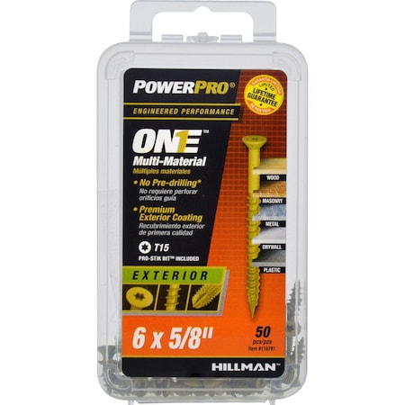 Power Pro One Deck Screw, 5 PK 116781